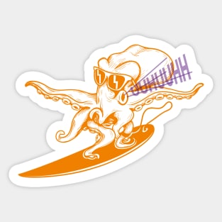 Eight Arm Surfer Sticker